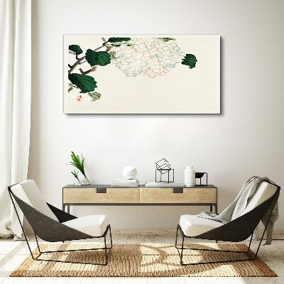 Canvas schilderij Bloemstuk met bladeren