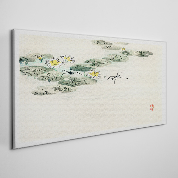 Foto op canvas Waterlelies op een kalm wateroppervlak