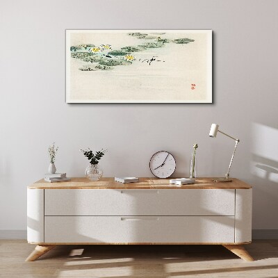 Foto op canvas Waterlelies op een kalm wateroppervlak