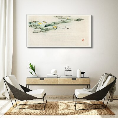 Foto op canvas Waterlelies op een kalm wateroppervlak