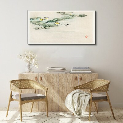 Foto op canvas Waterlelies op een kalm wateroppervlak