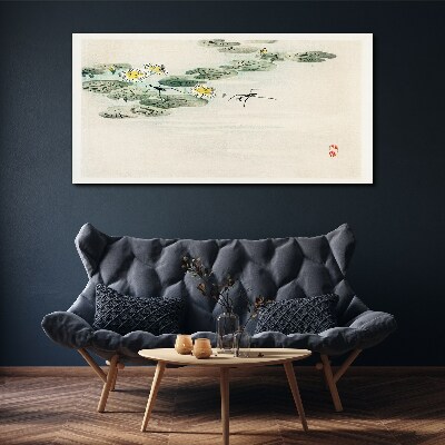 Foto op canvas Waterlelies op een kalm wateroppervlak