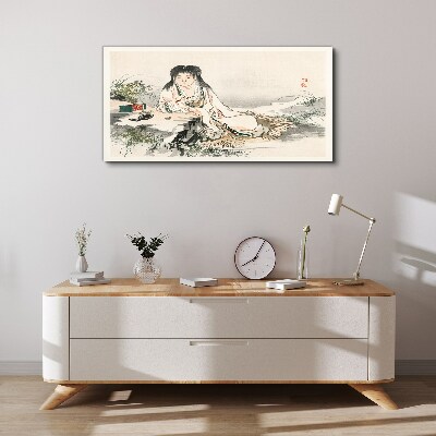 Canvas schilderij Vrede aan de rivier