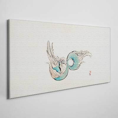 Canvas schilderij Japanse visillustratie