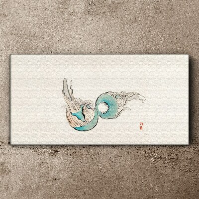 Canvas schilderij Japanse visillustratie
