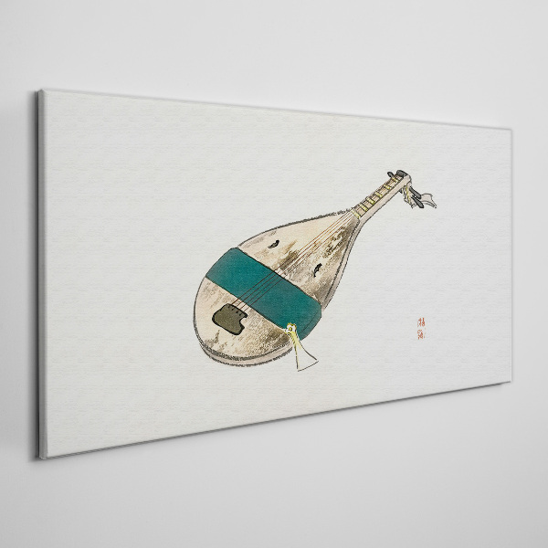 Canvas schilderij Een muziekinstrument uit China