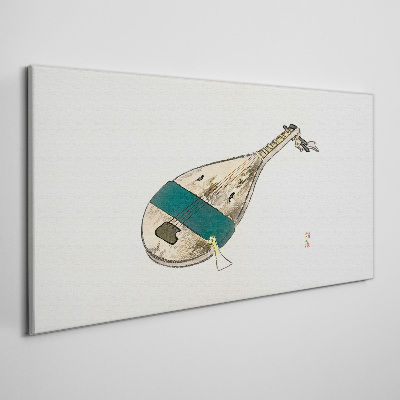Canvas schilderij Een muziekinstrument uit China