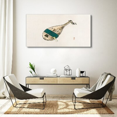 Canvas schilderij Een muziekinstrument uit China
