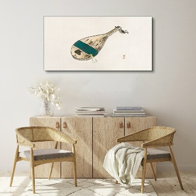 Canvas schilderij Een muziekinstrument uit China