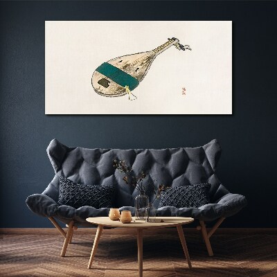 Canvas schilderij Een muziekinstrument uit China