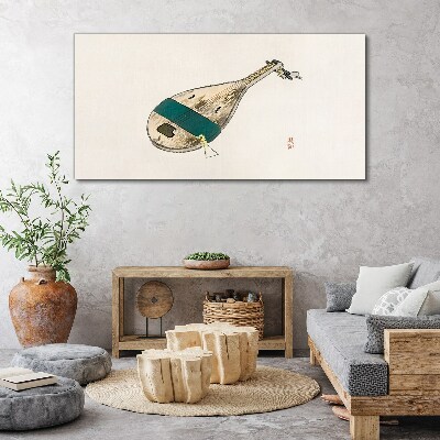Canvas schilderij Een muziekinstrument uit China