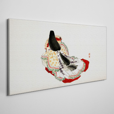 Schilderij op doek Bloemenpracht in traditionele stijl