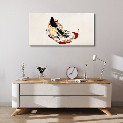 Schilderij op doek Bloemenpracht in traditionele stijl