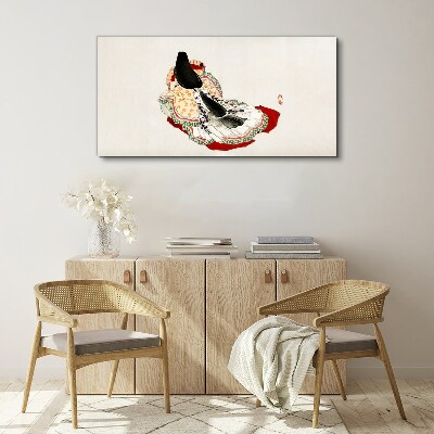 Schilderij op doek Bloemenpracht in traditionele stijl