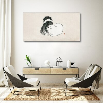 Foto op canvas De vriendelijke blik van honden