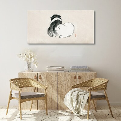 Foto op canvas De vriendelijke blik van honden