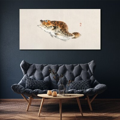 Foto op canvas Visachtige elegantie in delicate tinten