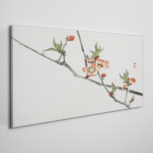 Foto op canvas Bloementakken in een delicate stijl