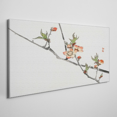 Foto op canvas Bloementakken in een delicate stijl