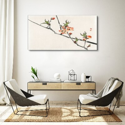 Foto op canvas Bloementakken in een delicate stijl
