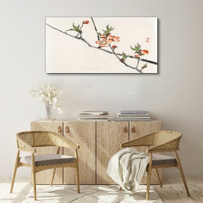 Foto op canvas Bloementakken in een delicate stijl