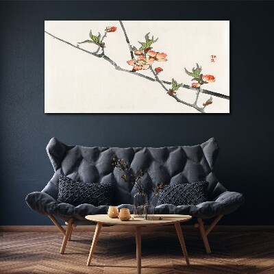 Foto op canvas Bloementakken in een delicate stijl