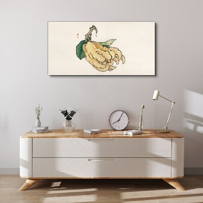 Foto op canvas Citroenboom op een witte achtergrond