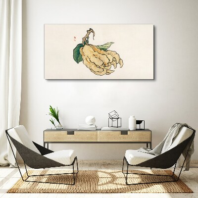 Foto op canvas Citroenboom op een witte achtergrond