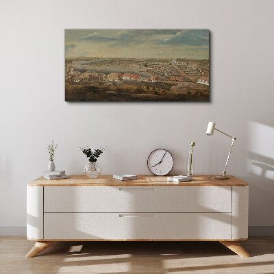 Canvas schilderij Sydney 1800