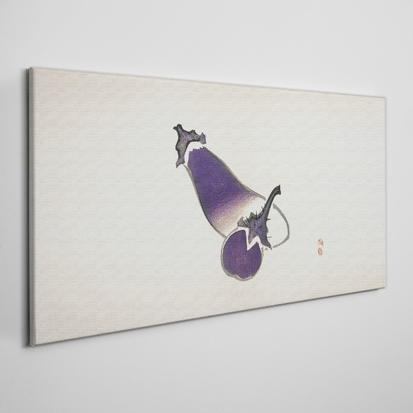 Canvas schilderij De elegantie van groenten in een minimalistische stijl