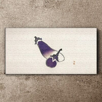 Canvas schilderij De elegantie van groenten in een minimalistische stijl