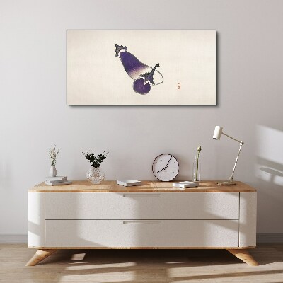 Canvas schilderij De elegantie van groenten in een minimalistische stijl