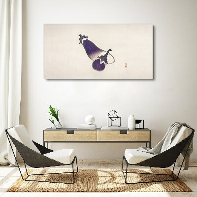 Canvas schilderij De elegantie van groenten in een minimalistische stijl