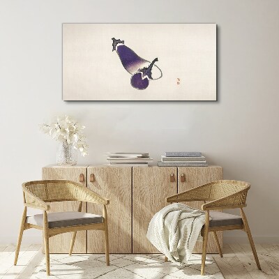 Canvas schilderij De elegantie van groenten in een minimalistische stijl