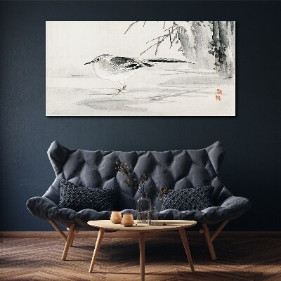 Schilderij op doek Gevleugelde vrede over het water