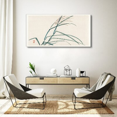 Foto op canvas Delicate grasblaadjes
