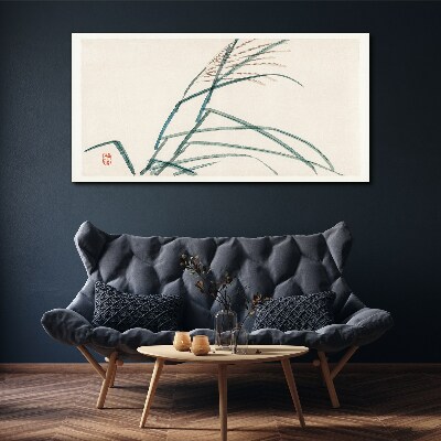 Foto op canvas Delicate grasblaadjes