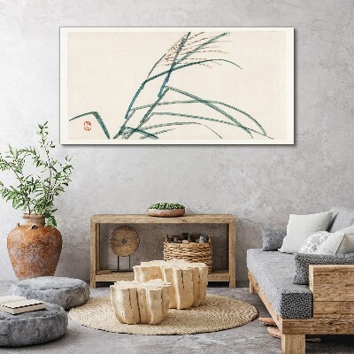 Foto op canvas Delicate grasblaadjes