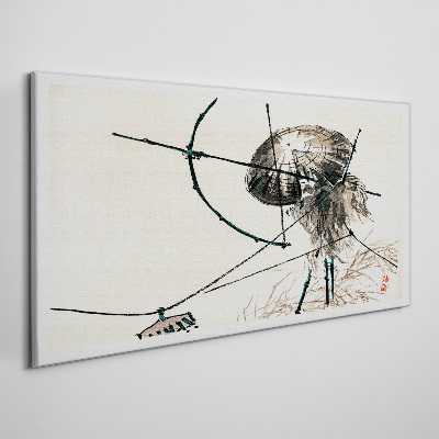 Foto op canvas Kwallen in abstracte lijnen