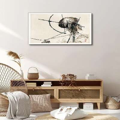 Foto op canvas Kwallen in abstracte lijnen