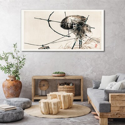 Foto op canvas Kwallen in abstracte lijnen