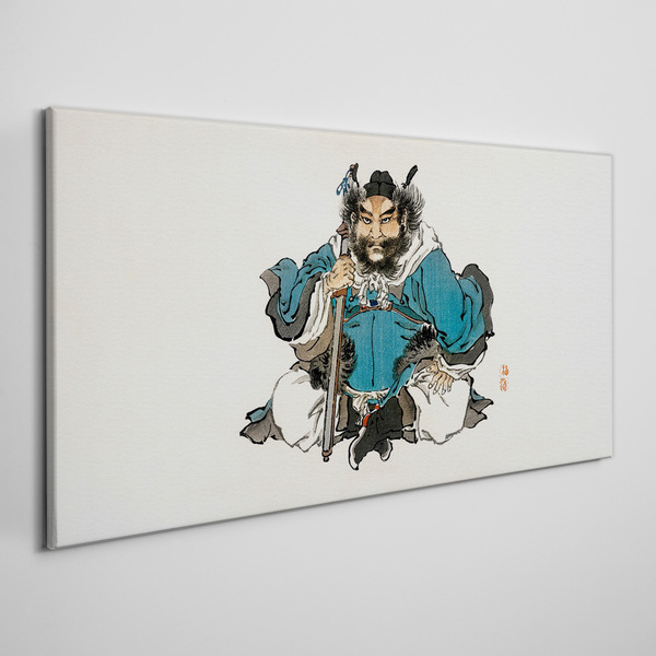 Schilderij op doek Meester in het blauwe gewaad