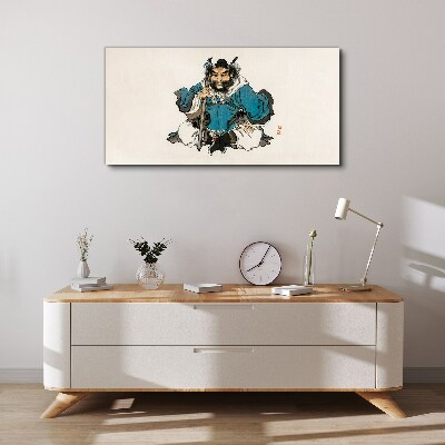 Schilderij op doek Meester in het blauwe gewaad