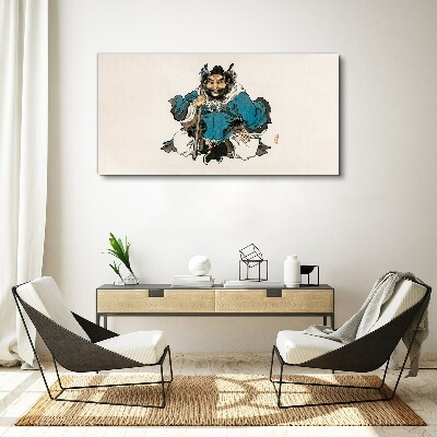 Schilderij op doek Meester in het blauwe gewaad