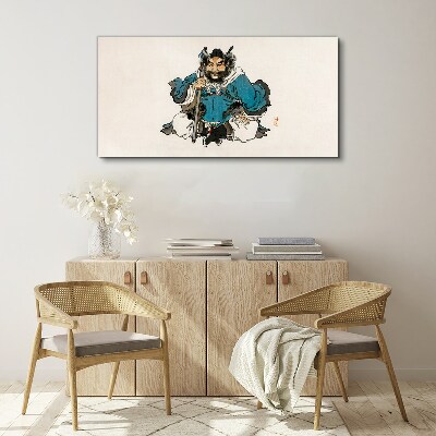 Schilderij op doek Meester in het blauwe gewaad