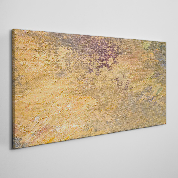 Canvas schilderij Gouden reflecties in een abstract landschap