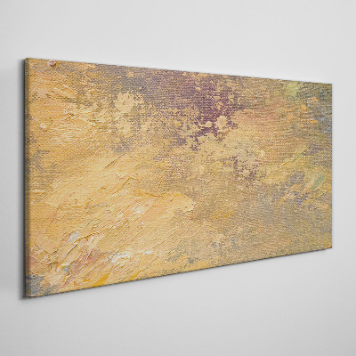 Canvas schilderij Gouden reflecties in een abstract landschap