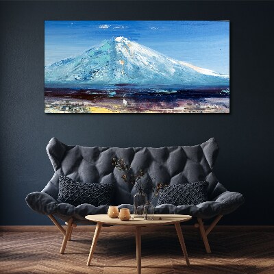 Schilderij op doek Berg in het blauw