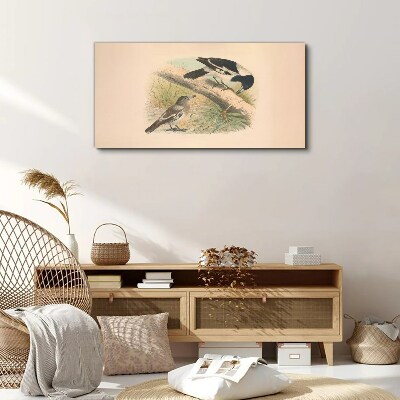 Foto op canvas Vogels op een tak