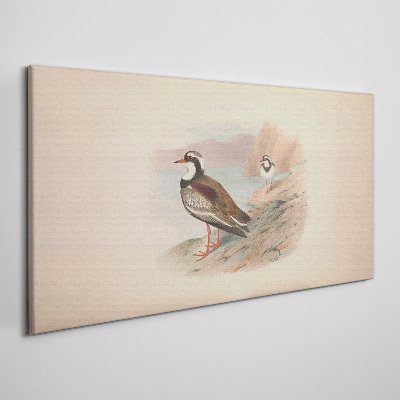 Canvas schilderij Vogels over het water
